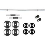 ACD Spor 40 kg Döküm Halter Dambıl Ağırlık Seti 120 cm Uzun Barlı Set