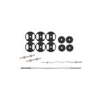 ACD Spor 50 kg Döküm Ağırlık Halter Dambıl 150 cm Uzun Bar ve Z Bar Set