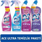 ACE Ultra Yoğun Kıvamlı Çamaşır Suyu - 810 gr x 2 + Ace Ultra Köpük - 700 ml x2 - 3 lt