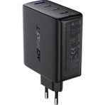 Acefast 100W PD 3X USB-C + USB-A 4 Port Hızlı Şarj Aleti Isı Düşüren GaN Destekli Akım Korumalı Güç Adaptörü iPhone & Android & iPad & MacBook Type-C - A94 (Acefast Türkiye Garantili) - Siyah
