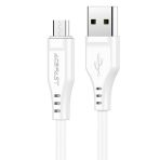 Acefast C3-09 Beyaz Micro USB Şarj ve Data Kablosu