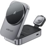 Acefast Kablosuz Masaüstü Hızlı Şarj Standı 22.5W Kablosuz Şarj Çıkışlı - Magsafe , Apple Watch ve Airpods Uyumlu - E22 (Acefast Türkiye Garantili) - Gri - Renk