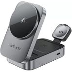 Acefast Kablosuz Masaüstü Hızlı Şarj Standı 22.5W Kablosuz Şarj Çıkışlı - Magsafe, Watch Uyumlu - E22