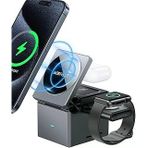 Acefast Katlanabilir Kablosuz Masaüstü Hızlı Şarj Standı - 23W Kablosuz Şarj Çıkışlı - Magsafe, Watch Uyumlu - E18