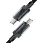 Acefast USB-C to USB-C PD60W Güç 1.2 Metre Kablo PPS 2.0 - Super Hızlı Şarj - Apple Uyumlu Type-C Şarj Data Kablosu - C12-03 (Acefast Türkiye Garantili) - Siyah