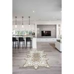 Açelya Lazer Kesim Kaymaz Taban Dijital Baskı Halı St600143kr AÇELYA01, Krem, 80 x 200