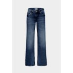 Açelya Okcu Low Waist Straight Düşük Bel jean - Lacivert - 34