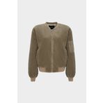 Açelya Okcu Premium Kadife Oversize Bomber Ceket