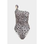 Açelya Okcu Premium Kadın Mayo Tek Omuz Askılı Leopar Desenli Modern Stil - 36