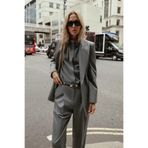 Açelya Okcu Premium KYBELE Oversize Kruvaze Dokuma Ceket