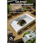 açelya3d Kaplumbağa Rampa Sürüngen Banyoluk - Çok Amaçlı – Yüzen Rampa ve Vantuzlu Platform