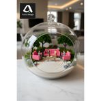 açelya3d Koltuk Takımı Mini Obje Teraryum & Sukulent Dekoratif Minyatür Pembe