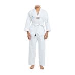 Acemi Beyaz Yaka Taekwondo Elbisesi Tekvando Elbisesi Dobok Beyaz