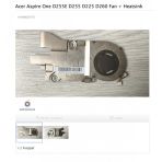Acer Aspire One D255E D255 D225 D260 Uyumlu Laptop İşlemci Fan