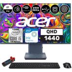 Acer Aspıre S27-1755 Intel Core İ5-1240P 32Gb 1Tb Ssd 27" Wqhd 1440P Windows 11 Pro Parmak İzi Okuyucu All İn One Bilgisayar Wpdqbkdem005+ Zetta Flash Bellek
