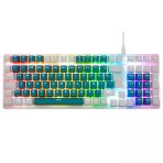Acer Emachines EAK100 USB Kablolu RGB Backlight Red Switch Mekanik Türkçe Q 100 Tuşlu Yeşil-Beyaz Gaming Klavye