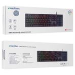 ACER eMachines, EAK104, Siyah, USB Kablolu, RGB Backlight, RED Switch, Mekanik, Türkçe Q, 104 Tuşlu, Gaming Klavye