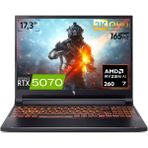 Acer Nitro V 17 Aı Amd Ryzen 7-260 16GB Ram 512GB SSD 8gb RTX5070 17.3" 2k Qhd 165Hz WIN11 Pro Gaming Laptop NH.QZKEY.001 - 512 GB - 16 GB