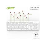 Acer Oak920 Q Usb Beyaz 1.8mt Kablolu Klavye-tek Tuş Hesap Makinalı Sessiz Tuş diger