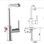 Aceser Dilara Mix Kuğu Akıllı Lavabo Bataryası