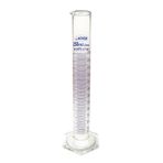 Achem Uzun Form Mavi Skala 250 ml Cam Mezür