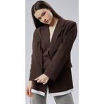 Acı Kahve Oversize Uzun Blazer Ceket