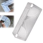 Açı ve yay işaretleme aleti, Linear Arc Dual purpose Scriber, hassas paralel çizgi çizim aleti, kare çelik boru bağlantısı boru kesme kılavuzu (S: 20-65 mm)
