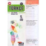 Açı Yayınları 5.sınıf Türkçe Yaprak Test