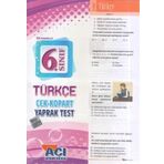 Açı Yayınları 6.Sınıf Türkçe Yaprak Test