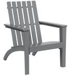 Açık akasya ahşap Adirondack sandalye bahçe veranda havuz kenarı hava koşullarına dayanıklı sağlam tasarım beyaz 69x73x85CM 160 kg'a kadar destekler