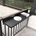 Açık alüminyum alaşım asılı katlanır bilgisayar masası güneş geçirmez ve pas geçirmez balkon yemek ve eğlence