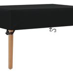 Açık bahçe masa örtüsü 320x260x10cm su geçirmez veranda mobilya örtüsü, 600D Oxford malzeme dikdörtgen masa örtüsü, rüzgar geçirmez ve UV koruması, bahçe masaları için