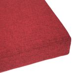 Açık Bahçe Veranda Mobilya Seti 2 3 Kişilik Tezgah Yüksek Yoğunluklu Köpük Yastık Kahverengi 110 x 35 x 5 cm İç / Dış Mekan Kullanımı 1 Parça Paket
