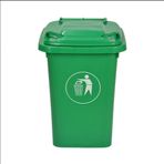Açık çöp tenekesi Dış Mekan Plastik Çöp Kovası Mutfak Çöp Kovaları Dış Mekan Çöp Kovası Kapaklı Endüstriyel Ayak Sağlık Ticari Dış Mekan Plastik Kutu (32L)