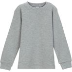 Açık Gri Basic Kız Bebek Çıtçıtlı Yaka Kışlık Uzun Kollu Tişört - 9 - 12 Ay - İnci Grisi