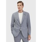 Açık Gri Düz Comfort Fit Örme Takım Elbise - 48 - 6 Drop