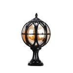 Açık Hava Lamba Direği Işığı, Retro Açık Hava Stigma Sütun Lambası Aydınlatma Balkon Led Sokak Feneri Masa Lambası Su Geçirmez Bahçe Armatürleri Metal Cam Veranda Patio Dir,Bronze
