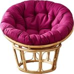 Açık havada asılı hamak sandalye minderi 110 x 110 cm su geçirmez yuvarlak yastık, salıncak yumurta sandalyesi için güneşe dayanıklı ve yıkanabilir bahçe, balkon değiştirme