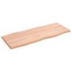 Açık Kahverengi Meşe Masa 100x40x2 cm Bitmemiş Piyano Tasarımı Yemek Odası Mutfak veya Ofis için Modern Mobilya Şık ve Çok Yönlü Ev Dekoru