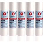 Açık Kasa Su Arıtma Cihazı 10 Inç 1 Mikron Sediment Spun Filtre ( 5 Adet ) - Beyaz