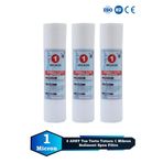 Açık Kasa Su Arıtma Cihazı 10 Inç 1 Mikron Sediment Spun Filtre (Toz,tortu Filtre) (3 ADET)
