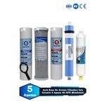 Açık Kasa Su Arıtma Cihazı Uyumlu 5 Aşama Cift Sediment 80 GPD Süper Membranlı Filtre Bakım Seti