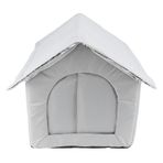 Açık Kedi Evi, Feral Kediler İçin Hava Geçirmez Kedi Barınakları, Her Mevsimler İçin Su Geçirmez Yalıtımlı Kedi Yatağı, Kapalı Feral Cat House, Sokak Ve Feral Kediler İçin (GRAY)