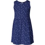 Açık Lacivert Little Stars Kız Çocuk Desenli Kolsuz Elbise - 5 Yaş