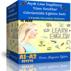 Açık Lise İngilizce Tüm Sınıflar Görüntülü Eğitim Seti (75 Ders Videosu) - Enine Boyuna Eğitim
