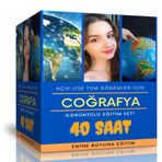 Açık Lise Tüm Sınıflar İçin Coğrafya Görüntülü Eğitim Seti