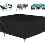 Açık Mobilya Örtüsü 245x230x80cm Su Geçirmez Dikdörtgen/Kare Masa ve Sandalye Seti Bahçe Alanı için Koruma