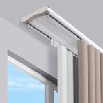 Açık Odalarda Gizlilik için Çift Sıralı Ağır Hizmet Tipi Tavana Monte Perde Ray Sistemi Altın 3,1 m (10,2 ft)