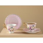 Açık Pembe 4 Parça New Bone China Kahve Fincan Takımı, 2 Kişilik - Seçenek 1
