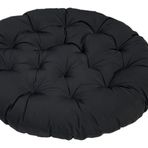 Açık Rattan Bahçe Sandalye Minderi Kapitone Koltuk Pedi Döngüler ile İç ve Dış Mekan Dekoratif Minder Noir 40x40cm